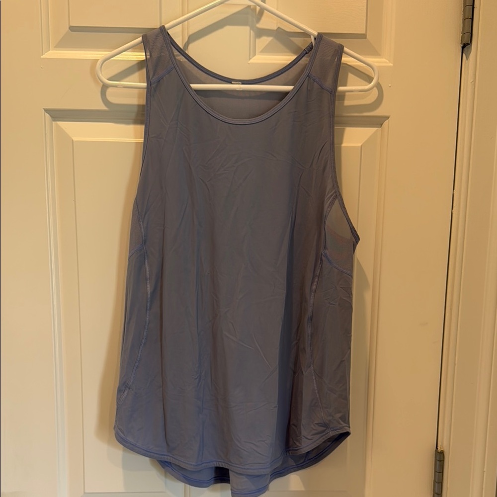 Lululemon Athletica Gray Blue Sculpt Tank Top